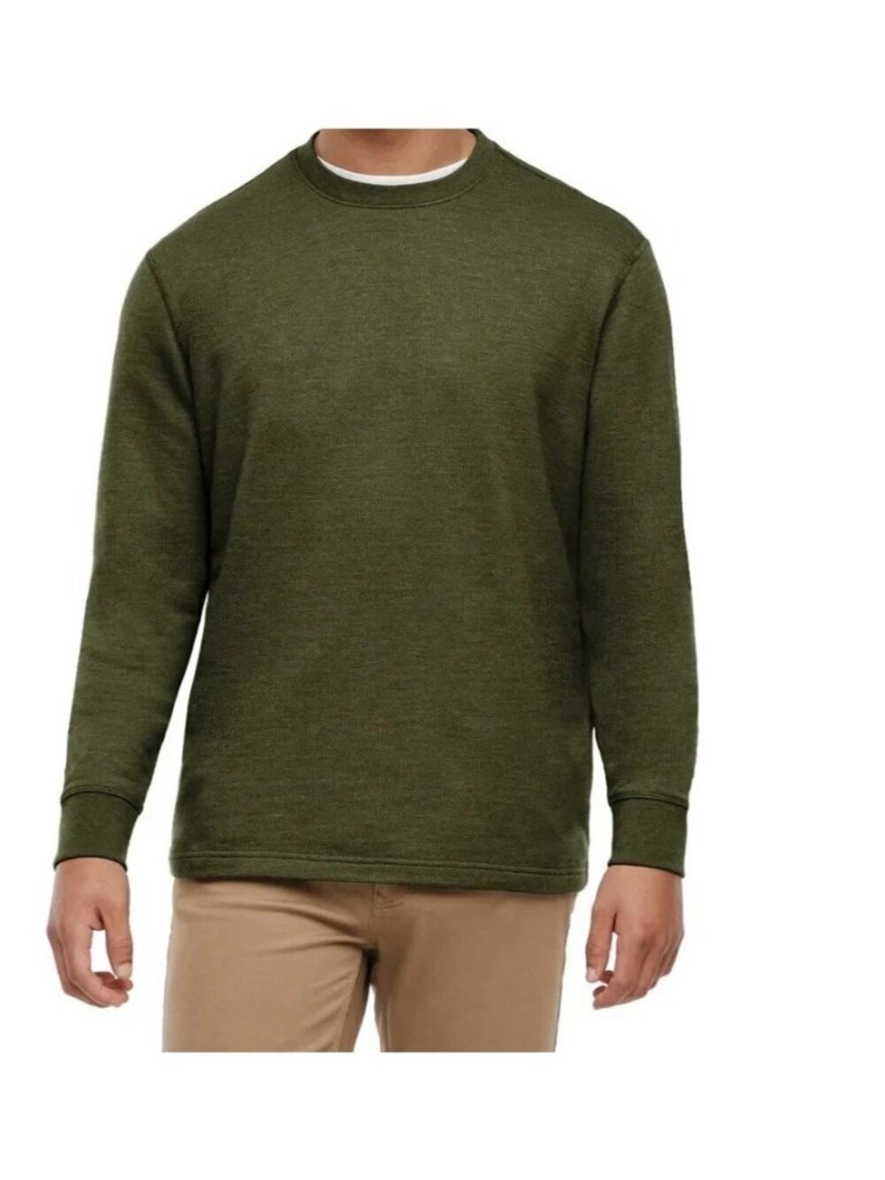 NWOT Orvis Men's M Long Sleeve Sweatshirt Olive Green Cotton Blend